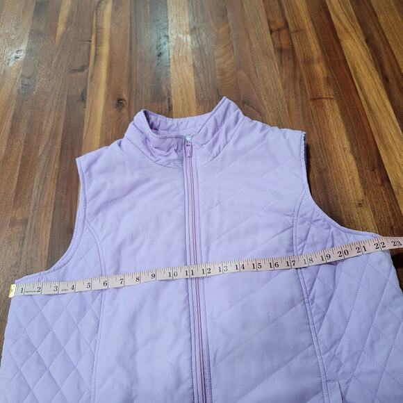 Blair Haband Diamond Quilted Zip Front Vest Pockets Size Large - Picture 6 of 7